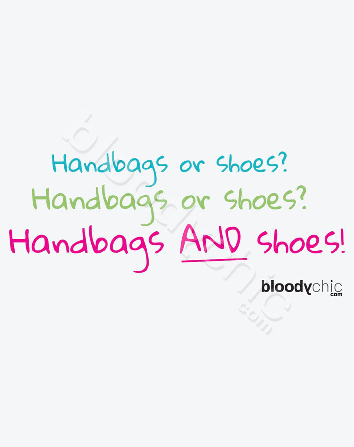 Handbags & Shoes (White)