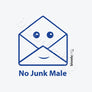 No Junk Male Blue (White)