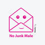 No Junk Male Pink (White)