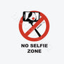 No Selfie Zone (White)