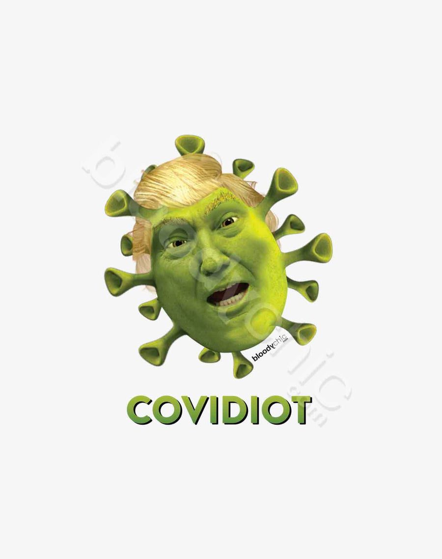 Trump COVIDIOT (White)