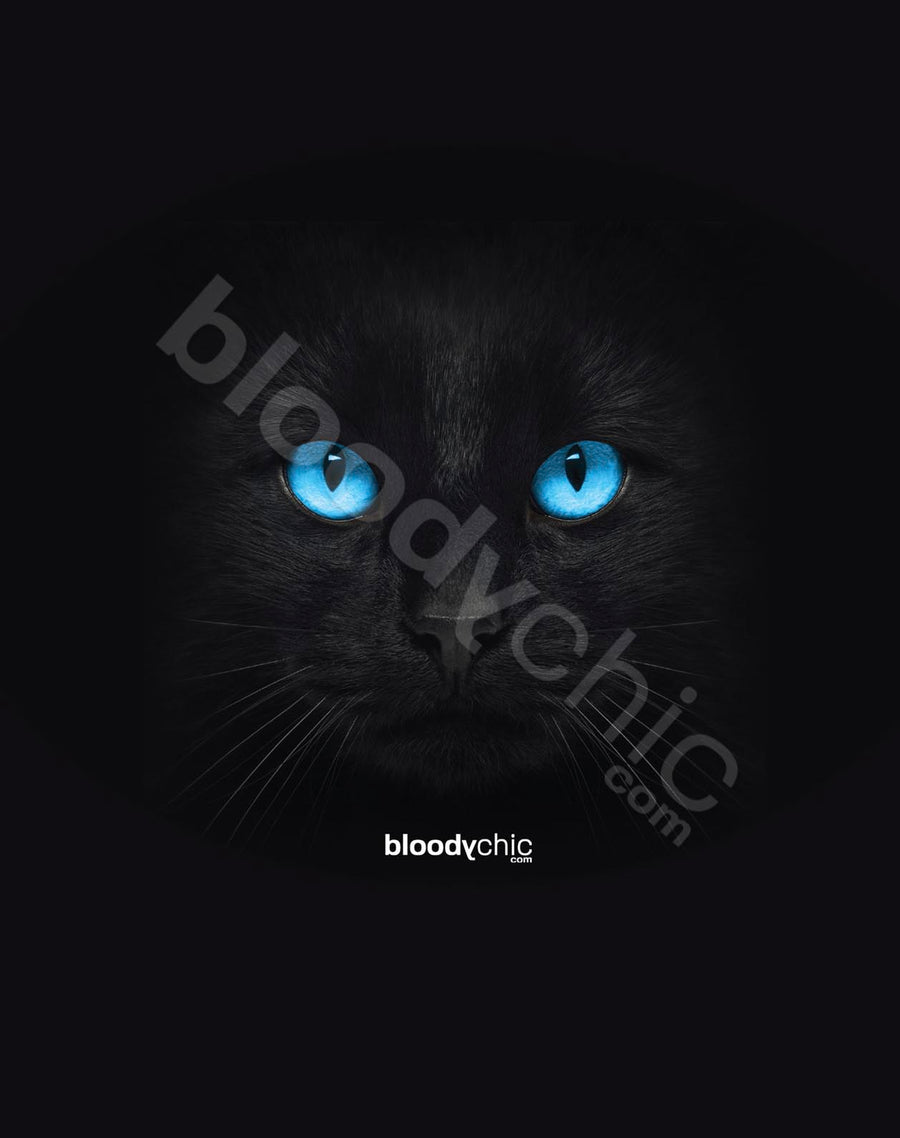 Cat Blue Eyes (Black)