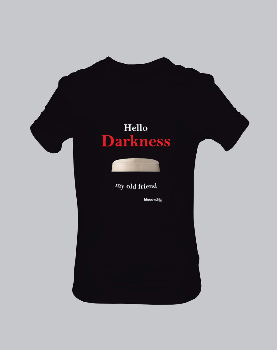 Hello Darkness Alcohol Booze Pint Simon T-shirt