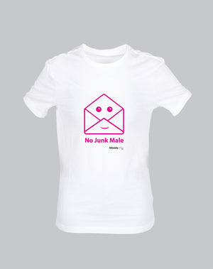 No Junk Male Pink (White)