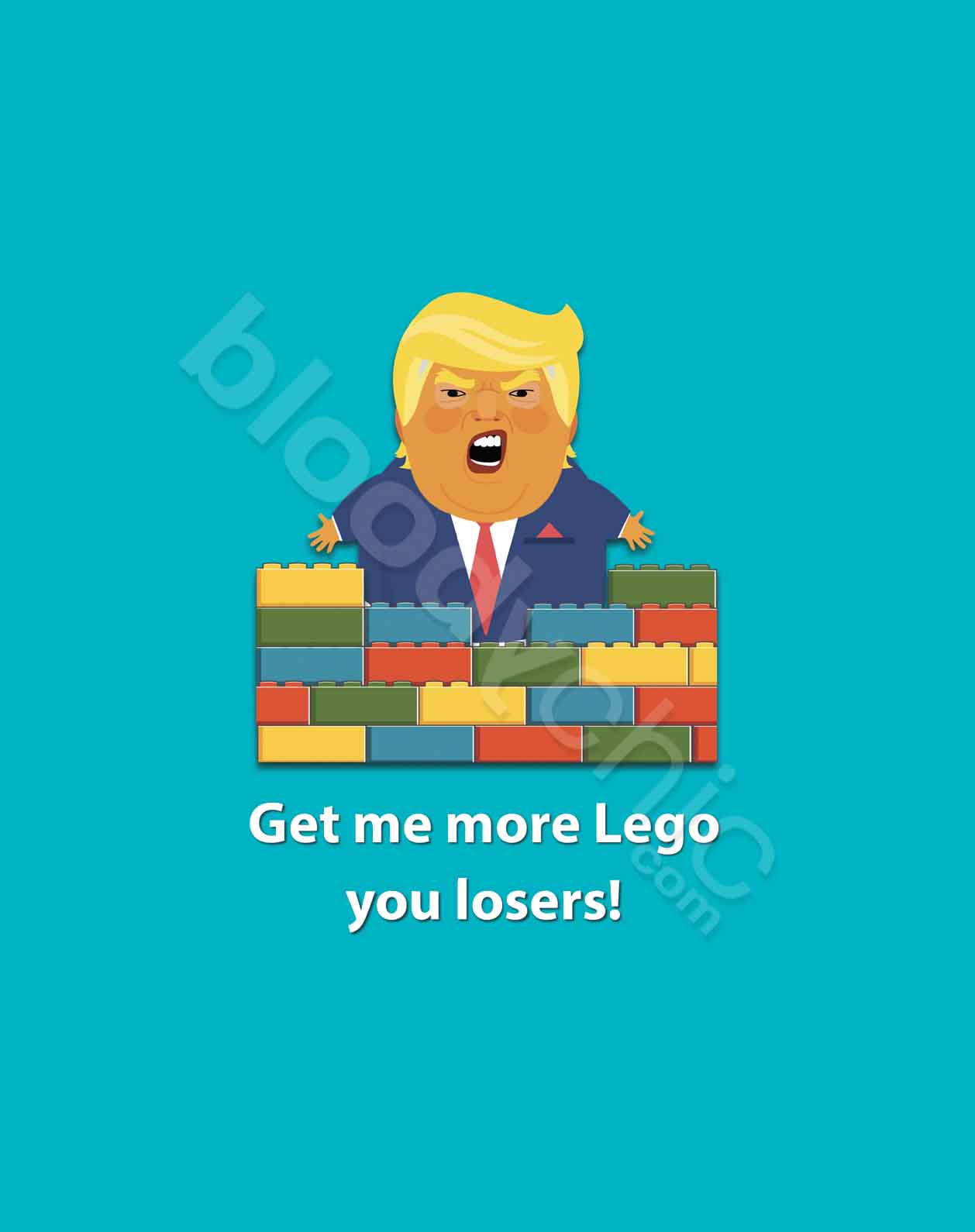 kalender Grusom Ledelse Trump Lego Wall (Multi) – Bloodychic